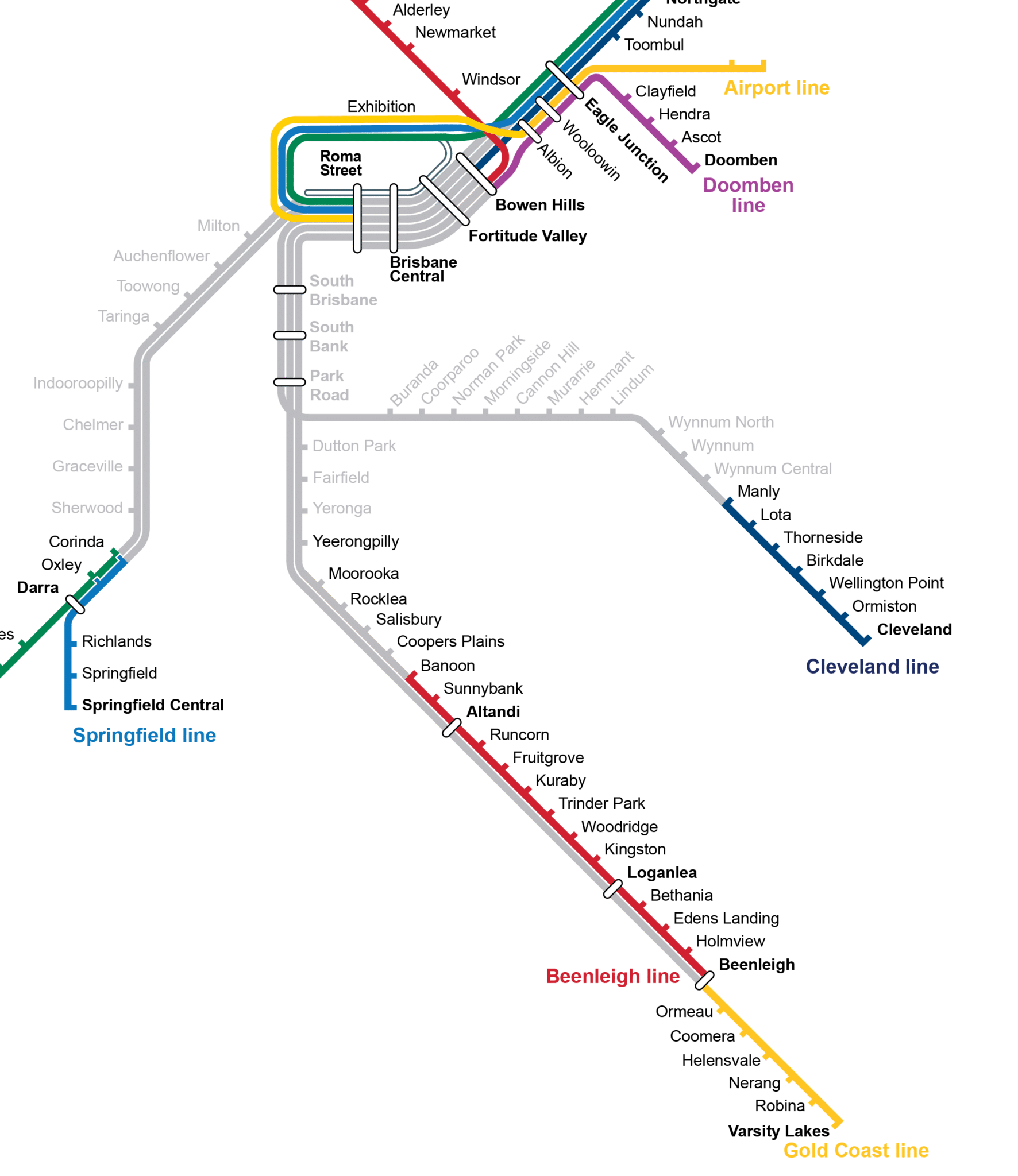 24-25 August 2024 Track work on the Brisbane City and Gold Coast Line 🔴 ...